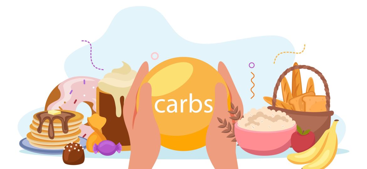Macronutrients Carbs Flat Composition